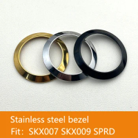 SKX007 Bezel, Stainless Steel, high gloss surface, Seiko SKX007 SKX009 SPRD Series Men's Diving Wrist Watch