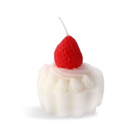 O Pretty 歐沛媞 手工香氛蠟燭-草莓鮮奶油蛋糕7X7X8cm
