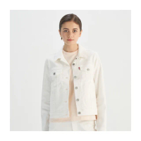 【LEVIS 官方旗艦】女款 寬鬆TYPE III 三代牛仔外套 單寧外套 白色外套熱賣單品 29945-0215