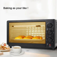 Household Multifunction Electric Oven Adjustable Temperature Timing Powerful Big Capacity Roasting Cake Bread Kitchen Oven 220V