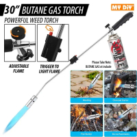 MYDIYSDNBHD - 30\ GAS TORCH FLAME GUN POWERFUL BUTANE GAS TORCH LONG NOZZLE FLAME LONG HANDLE GAS TO
