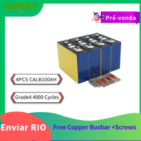 【Pre-Sale Items】Kingbo 4PCS CALB100 for Solar Battery Cells Prismatic Lithium Ion Battery，12V/24V/48V 100AH,RIO warehouse