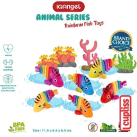 IQANGEL Rainbow Fish Toys IQ678 Mainan Anak IQ Angel