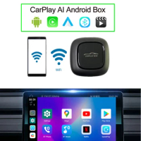 Wireless Android CarPlay AI Box Smart Applepie Mini Kit USB Connection for Cars with Original Wired CarPlay Double Bluetooth Veh