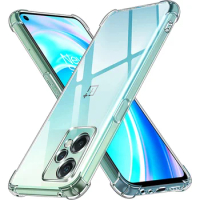 Anti-Falling Soft TPU Case For OnePlus Nord CE 2 Lite 5G CE 2 5G Nord 2T Nord N300 N20 SE N20 Clear Transparent Protector Cover