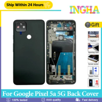 Original Back Battery Cover For Google Pixel 5a 5G Back Cover Housing Case Rear Door For Pixel 5a G1F8F G4S1M Replacement Parts