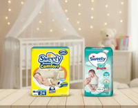 Popok Bayi / Pampes Premium Isi 50 pcs – Pampers Nyaman & Hemat Sweety Nbs Perekat