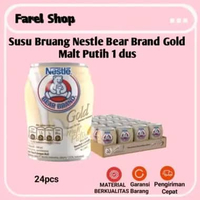 Bear Brand Susu beruang Gold Malt Putih 140 ml x 24 pcs HALAL(1 Dus)