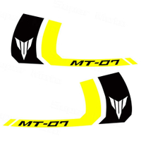 For Ymaha MT-07 MT07 mt 07 Twin Stripes Fuel Tank Reflective Stickers Motorcycle Waterproof Accessor