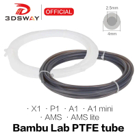 Phụ kiện máy in 3D Bambu Lab P1P/AMS/A1 mini: ống PTFE (Teflon), bộ đẩy Bowden, đường kính trong 1,7