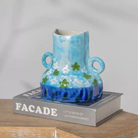 雲舍景德鎮陶瓷花瓶中式小花瓶景德鎮餐桌插花器擺件復古裝飾陶罐