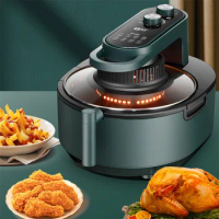 Air Fryer Visual Electric Convection Oven Smokeless Grilled Chicken Wings Potato Roasted Chicken French Fries Barbecue Fryer