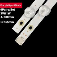 3V TV LED Backlight Strip For Philips 55inch 55PUS7303 55PUS6703 55PUS6162 55PUS6262 55PUS6753 55PUS6412 LED Light Bar