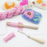 5Pcs Dreadlock Crochet Hook Latch Hook Crochet Needles Set Bent Latch Hook  Hair Tool Kits for Kids Adult Bradid Hair Carpet Making Accessories
