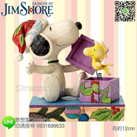 美國ENESCO精品 Jim Shore 愛木小灣 史努比 驚喜禮物 《 PEANUTS Snoopy 》 ★ 夢想家精品家飾 ★