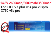Brand new 14.8V 2600mAh 3500mah Rechargeable ILIFE V3s Pro V50 V5s Pro V8s X750 For ZACO V3 V40 V5s 