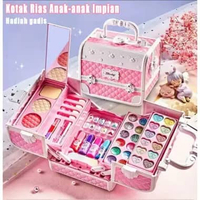 LB - Princess Make Up Bag Unicorn / Mainan Kosmetik / Alat Rias Anak Fungsi Real / Children Pretend 