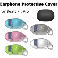 Transparent Earphone Protector for Beats Fit Pro Security Lock Earphone Case Waterproof Headset Protective Cover Hard Shell