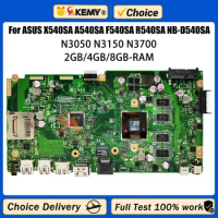 AKEMY X540SA Notebook Mainboard For ASUS VivoBook A540SA F540SA R540SA NB-D540SA Laptop Motherboard N3050 N3150 N3700 4GB 8GB