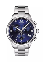 Tissot Chrono XL Classic Men's Grey Stainless Steel Bracelet and Blue Dial Quartz Watch - T116.617.11.047.01