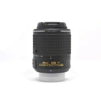 NIKON AF-S DX NIKKOR 55-200mm f/4-5.6G ED VR II Lens original lens front+back case