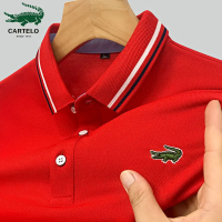 2023ใหม่ที่มีคุณภาพสูง Lacoste เสื้อยืดสำหรับผู้ชายปักผู้ชายเสื้อยืดบุรุษเสื้อโปโลเสื้อชายโปโลเสื้อย