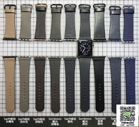 蘋果錶帶 適用蘋果手錶 Apple Watch 4 iwatch表帶 手工制作 牛皮 男女 薇薇