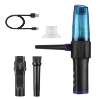 Compressed Air Duster 2-In-1 Vacuum,10000Mah Rechargeable,8000Pa/60000RPM Replaces Compressed Air Cans For Car Duster