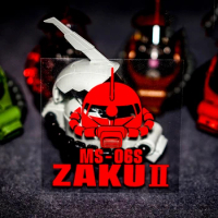 Car Styling Vinyl Laptop Bike Motorcycle Wheel Box Sticker Decals for Robot Mobile Set Anime Zaku II MS-06F-2