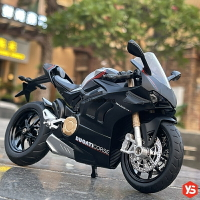 1:12 比例壓鑄杜卡迪 V4S 1199 Panigale 摩托車自行車模型帶燈光,聲音