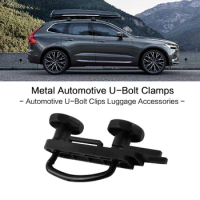 4pcs metal Car U-Bolts Clamps Universal Roof Box Car Van Mounting Fitting Kit Van U-Bolts Clamps Luggage Accessories