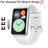 Silicone Strap For Huawei Watch Fit New Belt Original Smart Bracelet Replacement Wristband For Huawei Fit Watch Strap Correa