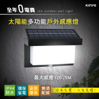 【KINYO】太陽能多功能戶外感應燈(造景燈/庭園燈/戶外燈 GL-5160)