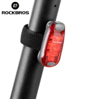 ROCKBROS Bike Tail Light Mini MTB Road Bike Light Warning Helmet Light Rear Bag light Portable Running Light Bicycle Accessories