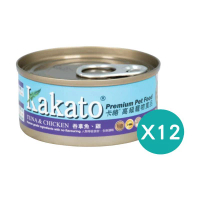 Kakato 吞拿魚、雞 貓罐頭狗罐頭 <此日期前最佳：2028.5> 70g x 12罐