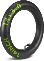 14x3.0 Inner Tube with Bent Valve Stem Compatible with 14 inch E-Bikes Electric Scooters Mopeds Kids