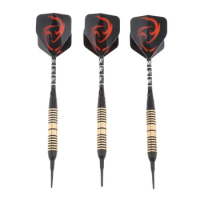3pcs/set 18g Professional Soft Darts Electronic Dart In Red Soft Tip Darts With Aluminum Alloy Dart Shaft High Quanlity Flights