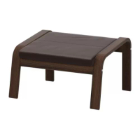 POÄNG 椅凳, 棕色/glose 深棕色, 68x54x39 公分