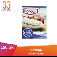 whip cream pondan 100 gram