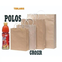 [GROSIR] PAPER BAG POLOS / PAPERBAG JUMBO POLOS / TAS KERTAS PERNIKAHAN KADO