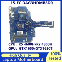DAG3HDMB8D0 Mainboard For HP 15-EC Laptop Motherboard With R5 4600H/R7 4800H CPU GTX1650/GTX1650TI 100% Full Tested Working Well