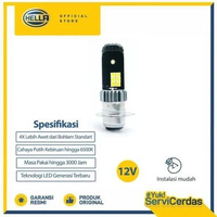 Bohlam Motor LED Hella M5 9 - 80V 6500K - Lampu Motor