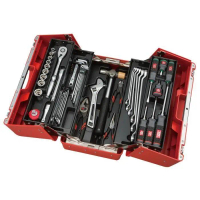 KTC SK4521P Toolbox  Kunci 1/2\ Dr. Mechanic Tool Set 52pcs Hard Case Plastik"