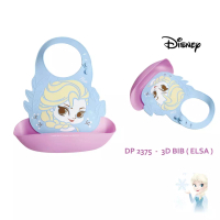 Lucky Baby OP - 3D Bib Disney Silicone - DM 2375- Elsa Frozen