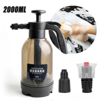 2L Hand Pump Foam Sprayer Handheld Spray Air Pressure Sprayer Foam Gun with Pressure Relief Valve for Car Cleaning Tools
