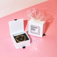 Kadobox Jewelry Eksklusif Golden Promise | Kado Anniversary Pacar | Set Cincin Anting Gelang Emas Go