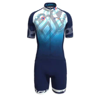 Summer Men's Short Sleeve Cycling Jersey Suits Roupa Ciclismo Maillot Frace Bicycle Race Clothing Bib Shorts MTB Roadbike Sets