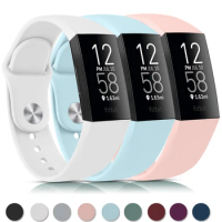 Silicone Bracelet for Fitbit Charge 4 3 Strap Watch Band Sports Wristband Watchband for Fitbit Charge 3 4 Charge SE Accessories