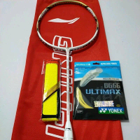 RAKET BADMINTON BULUTANGKIS LINING AERONAUT 9000 32LBS