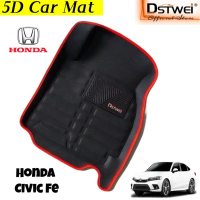 DSTWEI 5D Car Mat For Honda Civic FE 2022-2025